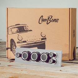 Air conditioning, blower control panel (AC, HVAC) for Porsche 964, 993 - for backdated aluminium dash trim, silver knobs