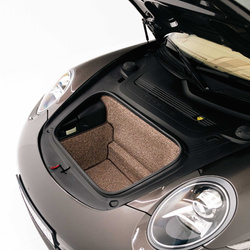 991/981 - 911, Boxster, Cayman Trunk Mat Liner (2011-2018) - Brown Houndstooth