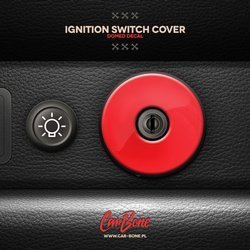 Ignition switch cover decal, plain for G-model, 964 & 993