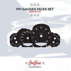 Gauge faces set – for 991 (2013-2019)